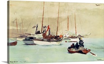 Schooners at Anchor, Key West, 1903 (w/c