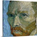 Self portrait, 1889 (oil on canvas) (detail of 32212)
