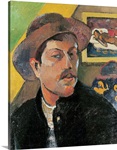 Self Portrait in a Hat, 1893 94 (oil on canvas)