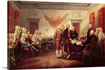 Signing the Declaration of Independence, 4th July 1776, c.1817 (oil on canvas)