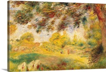 Spring Landscape (oil on canvas)