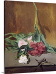 Stem of Peonies and Secateurs, c.1864 (oil on canvas)
