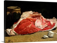 Still Life, the Joint of Meat, 1864 (oil on canvas)