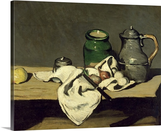 Still Life with a Kettle, c.1869 (oil on canvas)