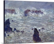 Storm, off the Coast of Belle Ile, 1886 (oil on canvas)