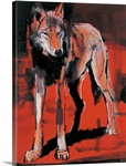 Summer Wolf, 2001 (mixed media on canvas)