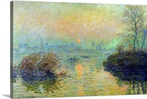 Sun Setting over the Seine at Lavacourt. Winter Effect, 1880 (oil on canvas)