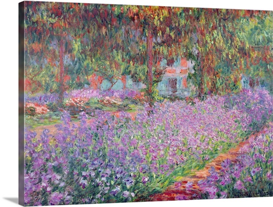 The Artists Garden at Giverny, 1900 (oil on canvas)
