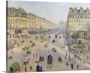 The Avenue de LOpera, Paris, Sunlight, Winter Morning, c.1880 (oil on canvas)