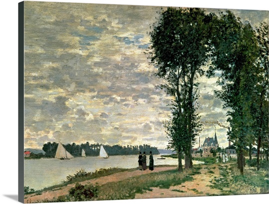 The Banks of the Seine at Argenteuil, 1872 (oil on canvas)