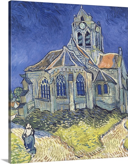 The Church at Auvers sur Oise, 1890 (oil on canvas)