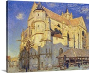 The Church at Moret, Frosty Weather, 1893 (oil on canvas)