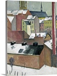 The Church of St Mary in Bonn in Snow, 1911 (oil on paper)