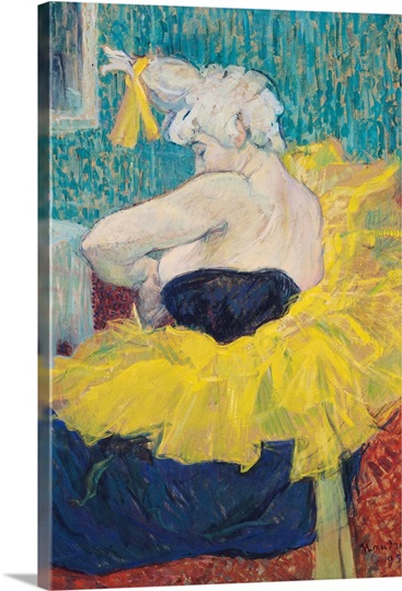 The Clowness Cha U Kao in a Tutu, 1895 (oil on cardboard)
