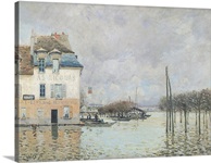 The Flood at Port Marly, 1876 (oil on canvas)