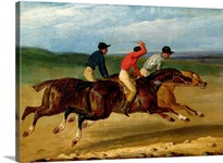The Horse Race (oil on canvas)