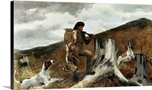 The Hunter and his Dogs, 1891 (oil on canvas)