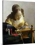 The Lacemaker, 1669 70 (oil on canvas)