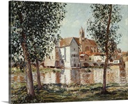 The Loing at Moret, September Morning (oil on canvas)