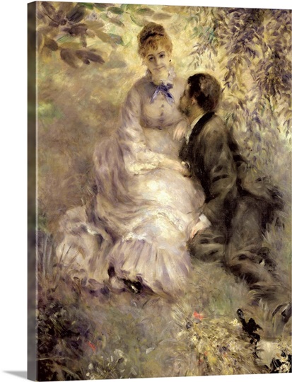 The Lovers, c.1875 (oil on canvas)