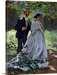 The Promenaders, or Bazille and Camille, 1865 (oil on canvas)