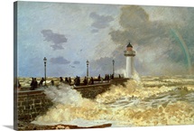 The Quay at Le Havre, 1868 (oil on canvas)