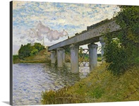 The Railway Bridge at Argenteuil, 1874 (oil on canvas)
