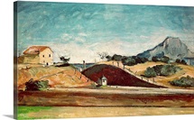 The Railway Cutting, c.1870 (oil on canvas)