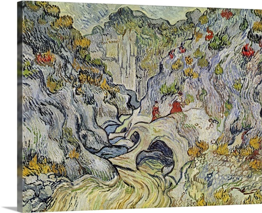 The ravine of the Peyroulets, 1889 (oil on canvas)