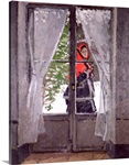 The Red Kerchief, Portrait of Mrs.Monet, 1873 (oil on canvas)