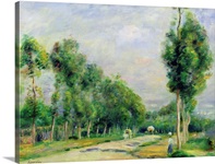 The Road to Versailles at Louveciennes (oil on canvas)