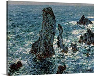The Rocks at Belle Ile, 1886 (oil on canvas)