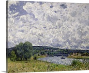 The Seine at Suresnes, 1877 (oil on canvas)