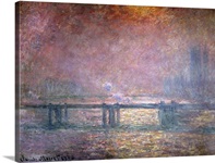 The Thames at Charing Cross, 1903 (oil on canvas)