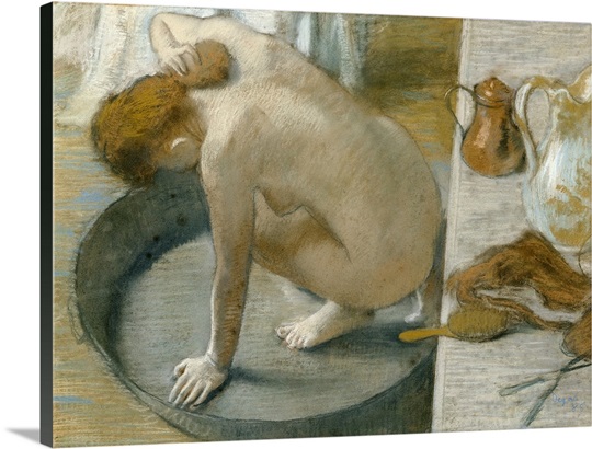 The Tub, 1886 (pastel on card)