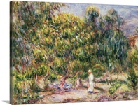The woman in white in the garden of Les Colettes, 1915