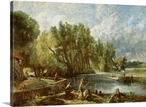 The Young Waltonians - Stratford Mill, c.1819-25 (oil on canvas)