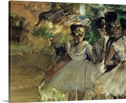 Three Dancers in the Wings, c.1880-85