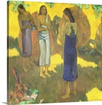 Three Tahitian Women against a Yellow Background, 1899 (oil on canvas)