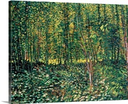 Trees and Undergrowth, 1887 (oil on canvas)