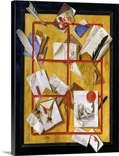 Trompe l'Oeil (oil on canvas)
