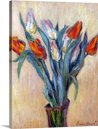 Tulips, 1885 (oil on canvas)