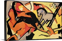 Two Horses, 1911/12 (indian ink and w/c on paper)