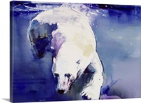 Underwater Bear, 1999 (mixed media on paper)