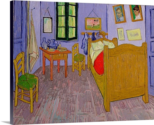 Van Goghs Bedroom at Arles, 1889 (oil on canvas)
