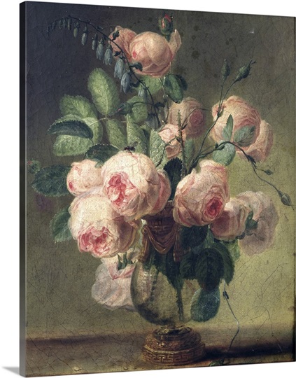 Vase of Flowers (oil on canvas)
