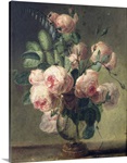Vase of Flowers (oil on canvas)