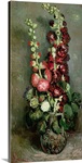 Vase of Hollyhocks, 1886 (oil on canvas)