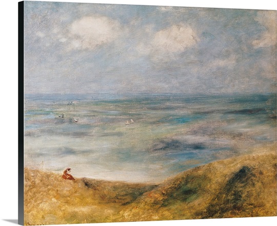 View of the Sea, Guernsey (oil on canvas)
