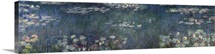 Waterlilies: Green Reflections, 1914 18 (left and right section) (oil on canvas)